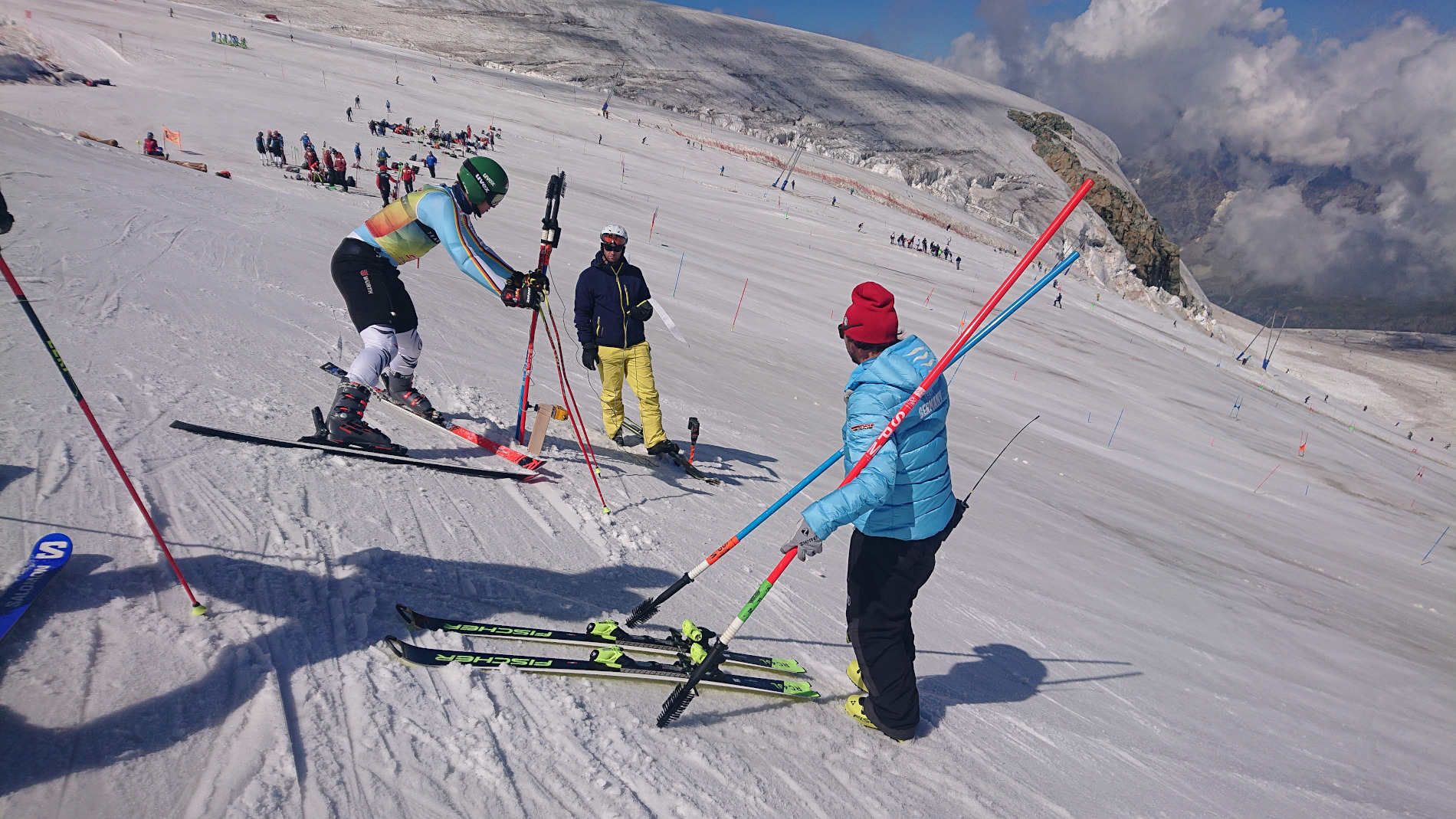Photo of a training session in Zermatt